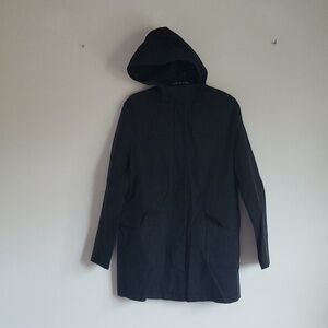 BURBERRY London black hooded jacket size medium